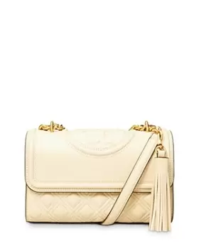 Image of Tory Burch Fleming Small Quilted Leather Convertible Shoulder Bag