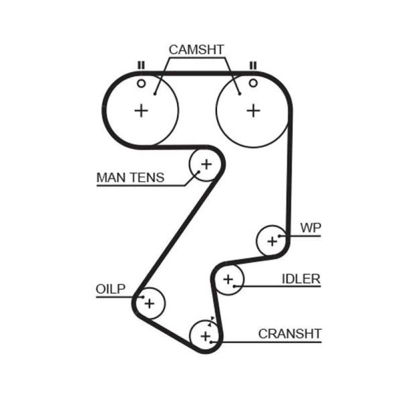 Image of GATES Timing Belt GATES 5404XS
