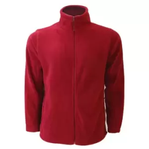 image of Russell Mens Full Zip Outdoor Fleece Jacket (3XL) (Classic Red)