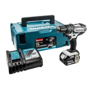 Image of Makita DHP482T1JW LXT Black & White Combi Drill 18V 1 x 5.0Ah Li-ion