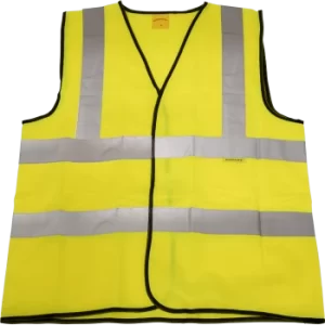 image of Sealey WorkSafe Hi Vis Waistcoat Yellow M