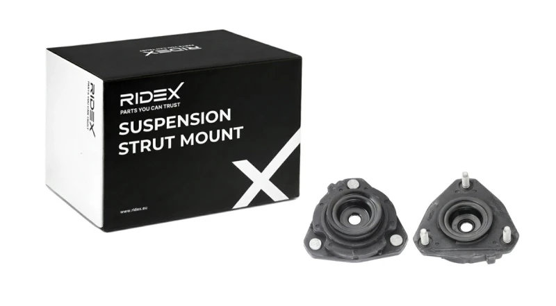Image of RIDEX 1180S0917 Top strut mount Front Axle, without ball bearing Suspension Strut Support Bearing (1180)