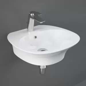 Image of Rak Ceramics - rak Sensation Wall Hung Basin 550mm Wide - 1 Tap Hole