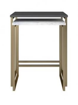 Image of Cosmoliving Scarlett Nest Of Tables- Graphite Grey