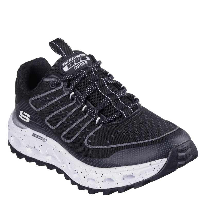Image of Skechers Glide-Step At Slip On Trainers Womens Black/White female 2 (35)