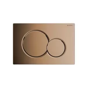 image of Geberit - 115.770.DT.5 SIGMA01 Dual Flush Fine Brass Flush Plate SIGMA 01 UP320