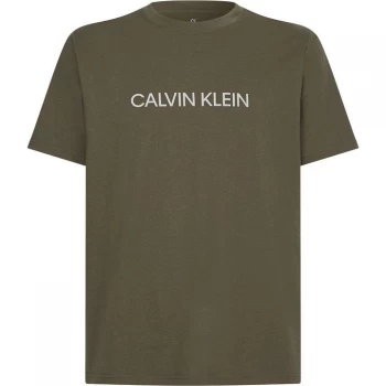 Image of Calvin Klein Performance Essential Logo T Shirt - Grape Leaf