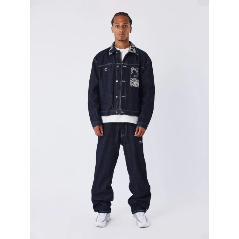 Image of Project X Paris Loose & relaxed jeans Project X Paris Bandana Bleu Male S