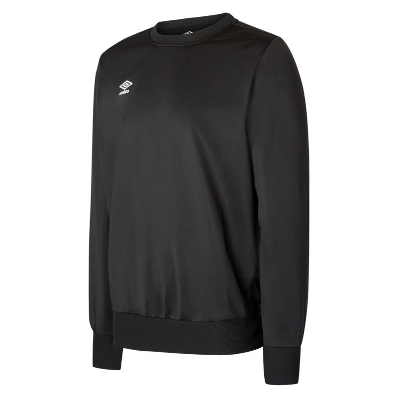 Image of Umbro Polyester Sweatshirt in Black Size: 11-12 Years Black Unisex 11-12 Years