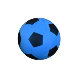 Image of Uncoated Foam Football Blue/Black 20cm