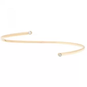 Ladies Karen Millen PVD Gold plated TINY DOT CUFF