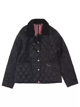 Image of Barbour Girls Summer Liddesdale Quilt Jacket - Black