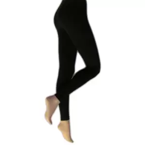 image of Silky Womens/Ladies Everyday Fashion Leggings (1 Pair) (Medium) (Black)