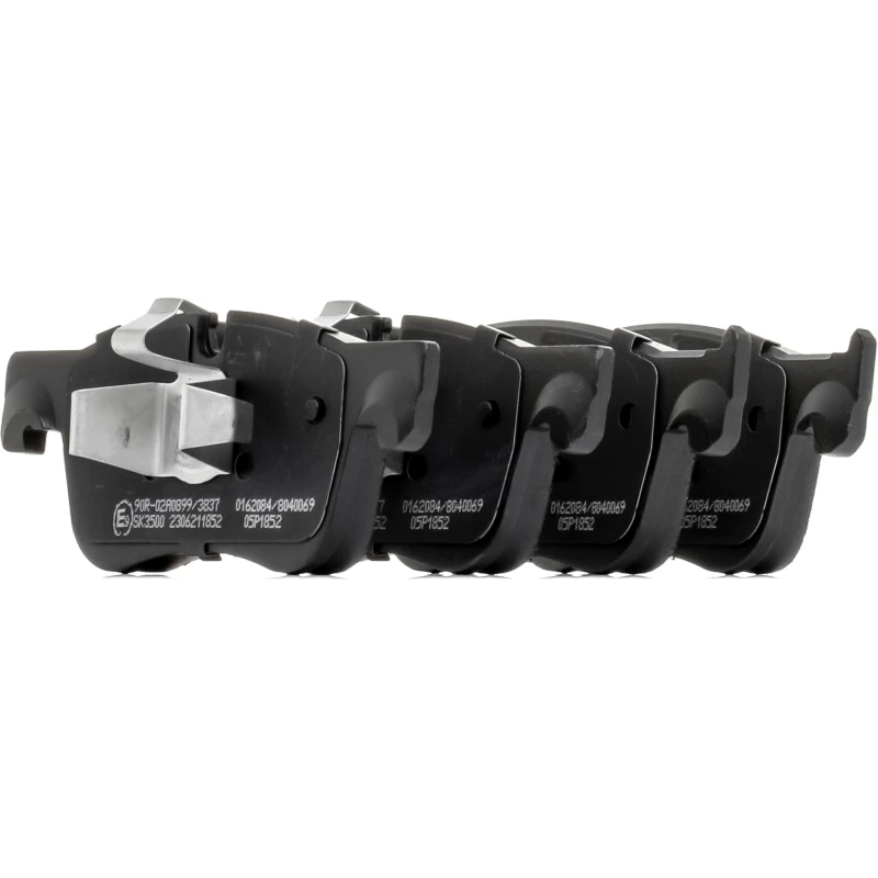 Image of STARK SKBP-0011546 Brake pad set Front Axle, prepared for wear warning indicator, with piston clip Low-Metallic Brake Pad Set,disc brake (402)