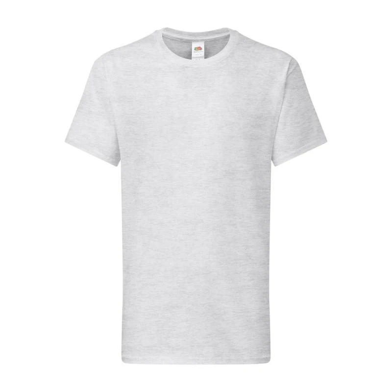 Image of Fruit Of The Loom Iconic 195 boys's Children's T shirt in Grey