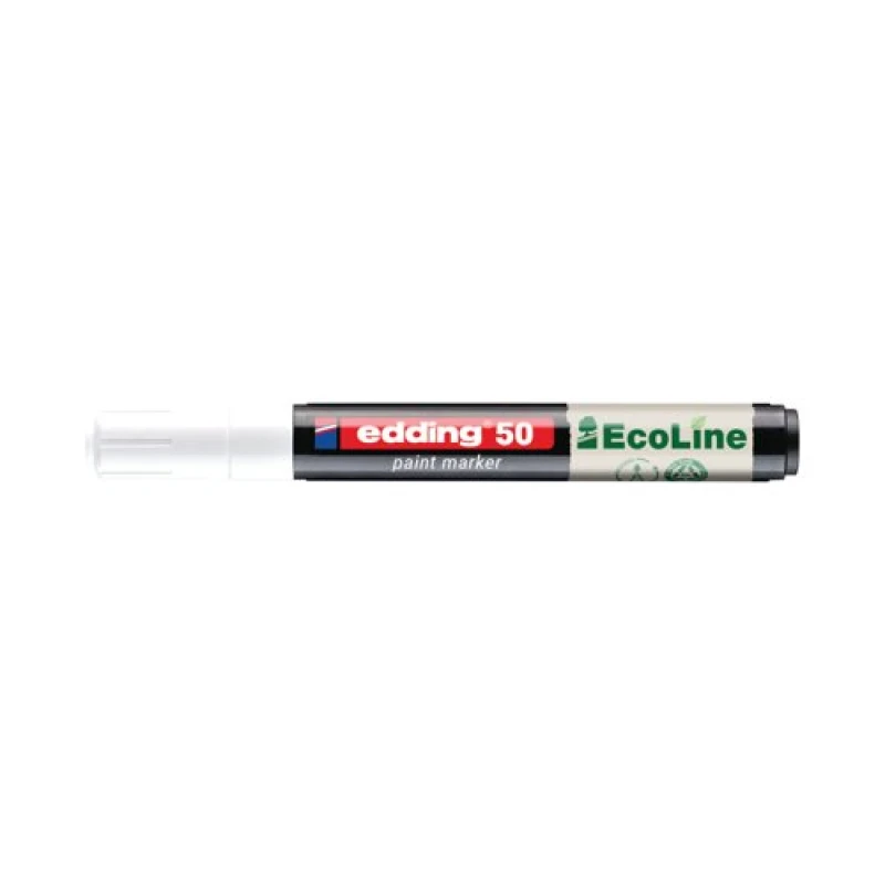 Image of Edding Edding E-50 Water-Based Paint Marker Medium White (Pack of 10) 4-50-049/10 4-50-049/10