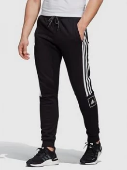 Adidas 3 Stripe Tape Pants - Black, Size S, Men