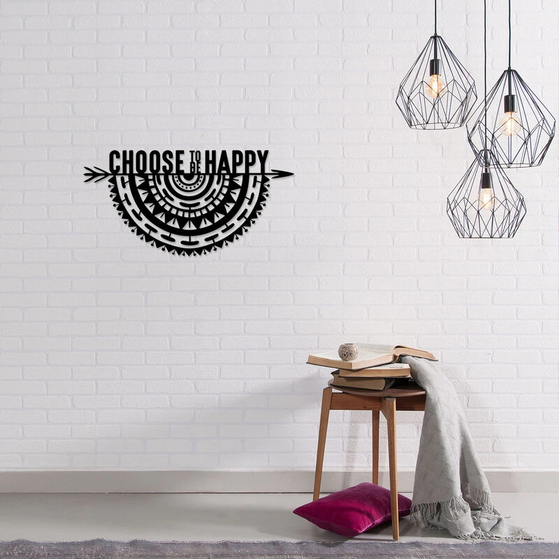 Image of DECORTIE Decortie - metal wall art NO:34 choosetobe - Black - Black M.DK.T.13332.25