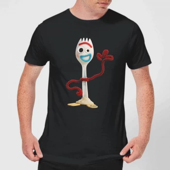 Image of Toy Story 4 Forky Mens T-Shirt - Black - 3XL - Black