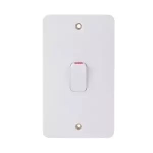 Image of Schneider Lisse 50a 2 Gang Double-pole Switch With LED Indicator - GGBL4021