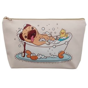 image of Mopps Pug Large PVC Wash Bag