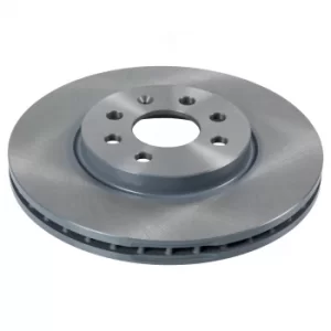 Image of Pair of Brake Discs 28167 by Febi Bilstein Front Axle