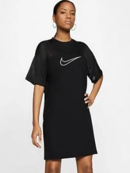 Image of Nike Nsw Mesh T-Shirt Dress - Black