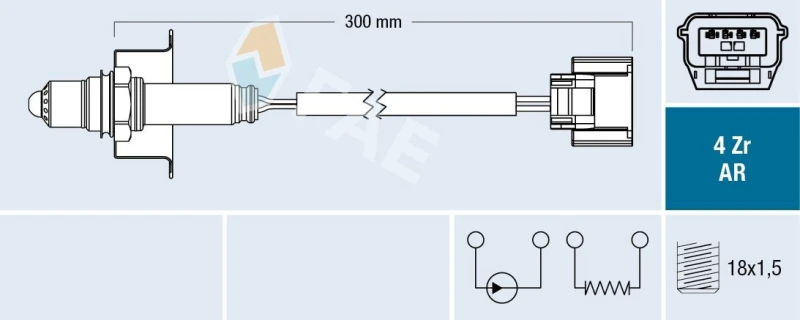Image of FAE Lambda sensor FAE 75642