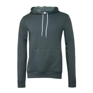 Image of Bella + Canvas Unisex Pullover Polycotton Fleece Hooded Sweatshirt / Hoodie (L) (Slate Heather)