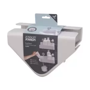Image of Joseph Joseph, Corner Shower Shelf, Pack of 2, White