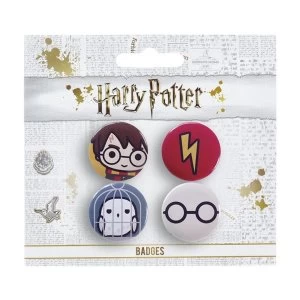 Image of Harry Potter Cutie Button Badge Set 1