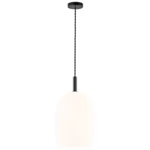 image of Uma 23cm Dome Pendant Ceiling Light Opal White, E27