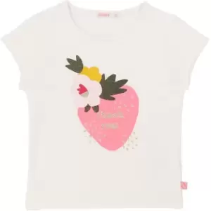 Image of Billieblush Girls Beige short sleeves T-Shirt - Beige