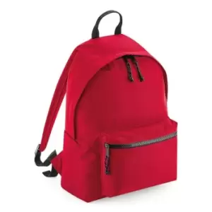 image of Bagbase Recycled Backpack (One Size) (Red)