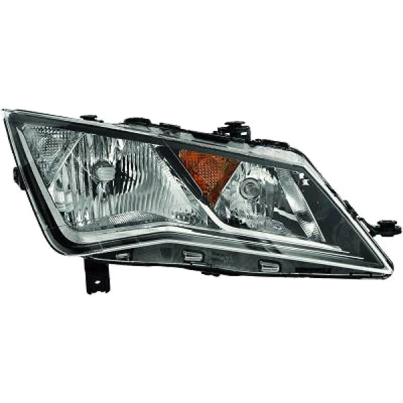 Image of DIEDERICHS 7433280 Headlights Priority Parts H7, with bulb, Right, with motor for headlamp levelling, Halogen Headlight (259)