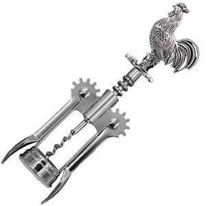 Image of Stainless Steel Winged Corkscrew - Cockerel Handle (One Random Supplied)