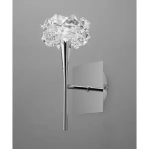 Image of Artic wall light with switch 1 G9 bulb, polished chrome