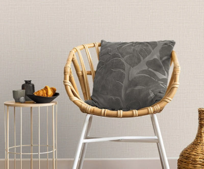 Image of Belgravia Decor Belgravia Decor Zambaiti Parati Marrakech Small Weave Light Cream Wallpaper Cream