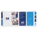 Image of HP 80 Cyan Ink Cartridge 175ml