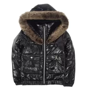 Image of Firetrap Shine Bomber Jacket Junior Girls - Black