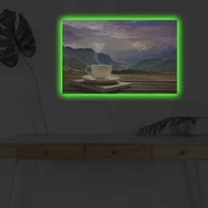 Image of 4570KDACT-010 Multicolor Decorative LED Lighted Canvas Painting