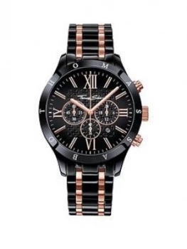 Thomas Sabo Rebel Urban Black Dial Chronograph Bracelet Mens Watch, One Colour, Men