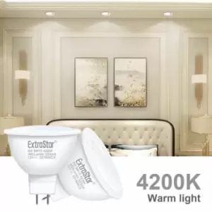 Image of 6W LED Light Bulb MR16, 4200K Neutral Light (Pack of 10)