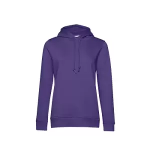 Image of B&C Womens/Ladies Organic Hoodie (L) (Radiant Purple)