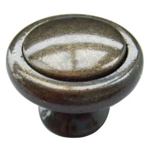 Image of BQ Bronze Effect Round Furniture Knob Pack of 1