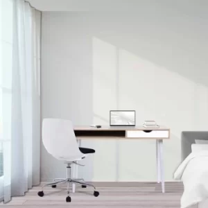 Image of Tromso Chic Stylish Contemporary Workstation, Walnut