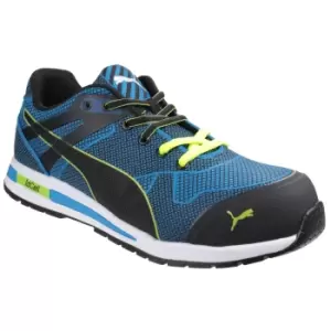 Image of Puma Safety Unisex Blaze Knit Low Lace Up Safety Shoes (8 UK) (Blue)