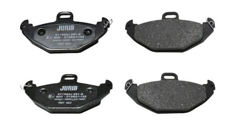Image of JURID 571963J Brake pad set not prepared for wear warning indicator, without accessories Brake Pad Set,disc brake (402)