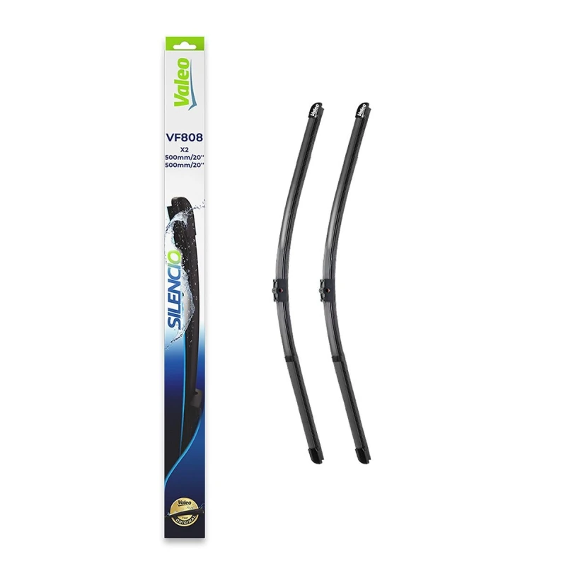 Image of VALEO 577808 Wiper blade Front, 500mm, with pre-mounted adaptor, Pin Fixing Wiper Blade (298)