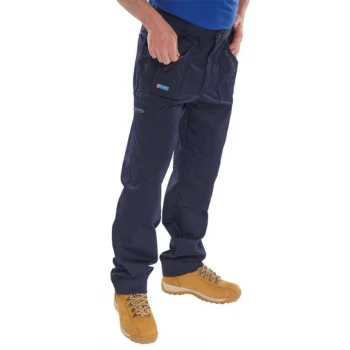 Image of Click Workwear Work Trousers Navy Blue 40 Tall Ref AWTN40T Up to 3 Day